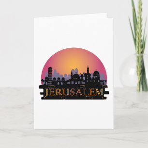 Jerusalem Old City Skyline - Israel Travel Card