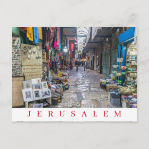 Jerusalem Old City view postcard