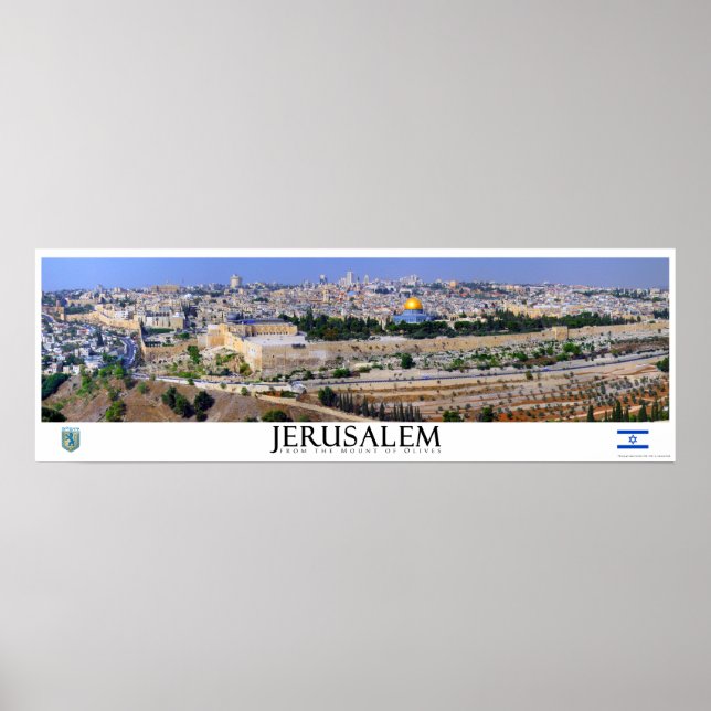 Jerusalem Panoramic Poster (Front)
