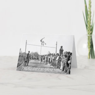 Jerusalem Pole Vault, 1930s Card