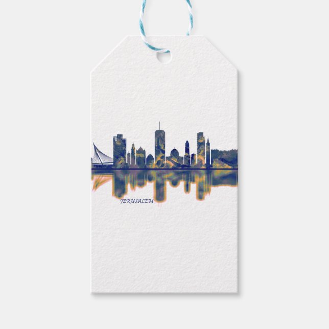 Jerusalem Skyline Gift Tags (Front)