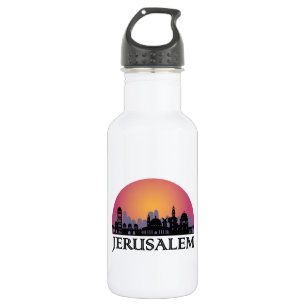 Jerusalem Skyline - Israel Travel 532 Ml Water Bottle