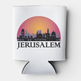 Jerusalem Skyline - Israel Travel Can Cooler