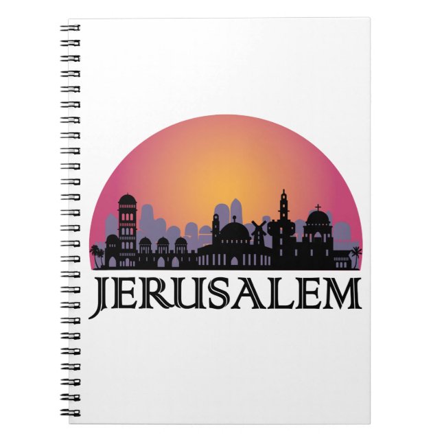 Jerusalem Skyline - Israel Travel Notebook (Front)