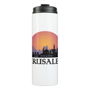 Jerusalem Skyline - Israel Travel Thermal Tumbler