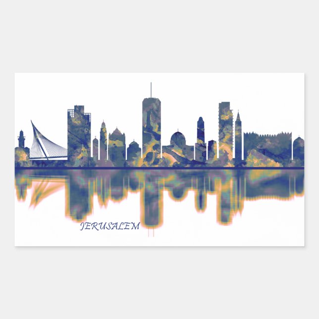 Jerusalem Skyline Sticker (Front)