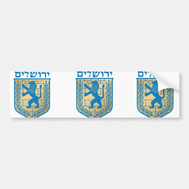 Jerusalem t arms, Italy Bumper Sticker (Front)