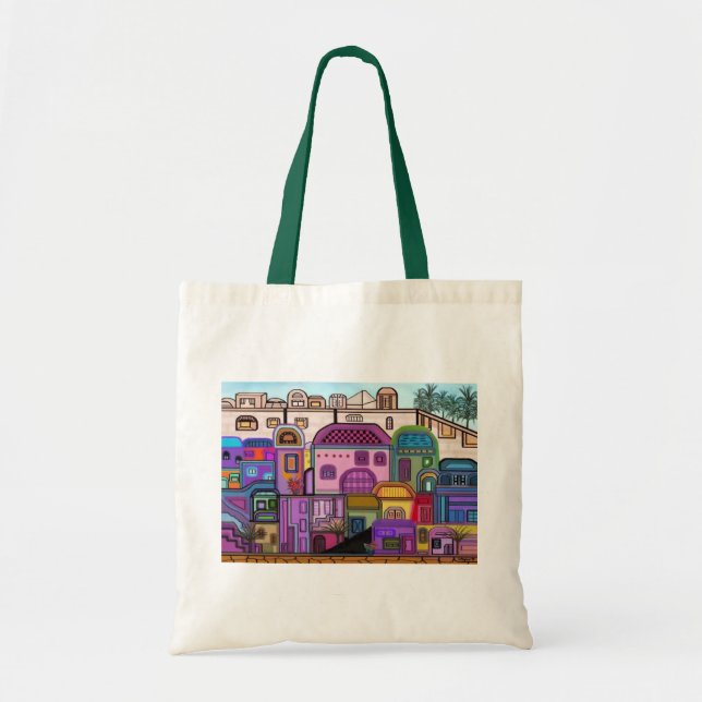 Jerusalem Tapestry Canvas Tote (Front)