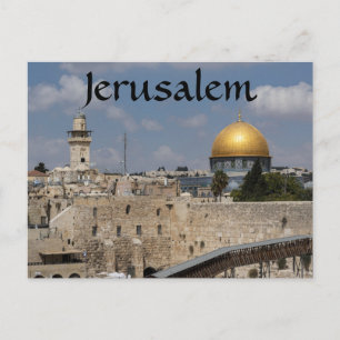 Jerusalem Temple Mount Israel  Postcard