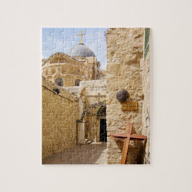 Jerusalem Via Dolorosa Station IX of the Cross Jigsaw Puzzle (Vertical)