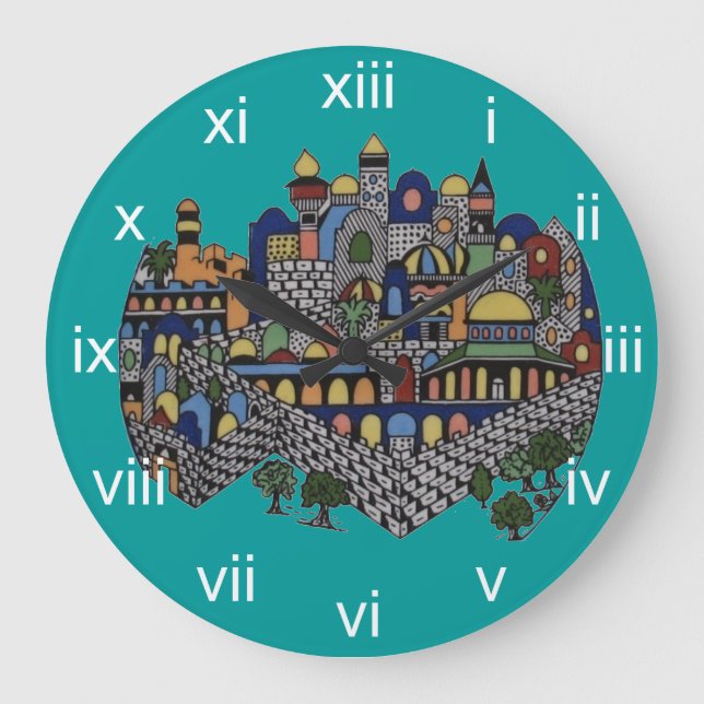 Jerusalem Wall Clock (Front)