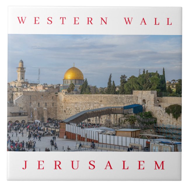 Jerusalem Western Wall ceramic tile (Front)