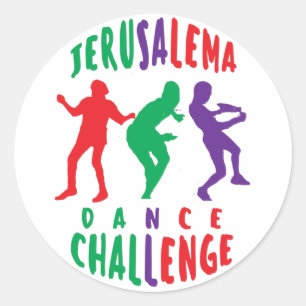 JERUSALEMA DANCE CHALLENGE CLASSIC ROUND STICKER