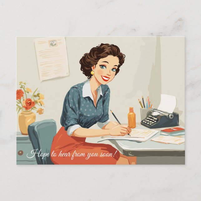 J'espère avoir de vos nouvelles bientôt ! Carte po (Devant)