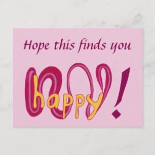 J'espère que cela vous rendra heureux vos cartes p