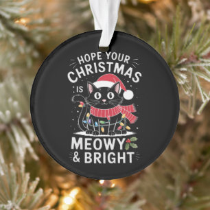 J'espère que votre Noël est Meowet Bright Cat Noël