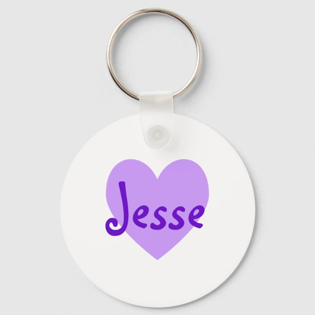 Jesse in Purple Keychain (Front)