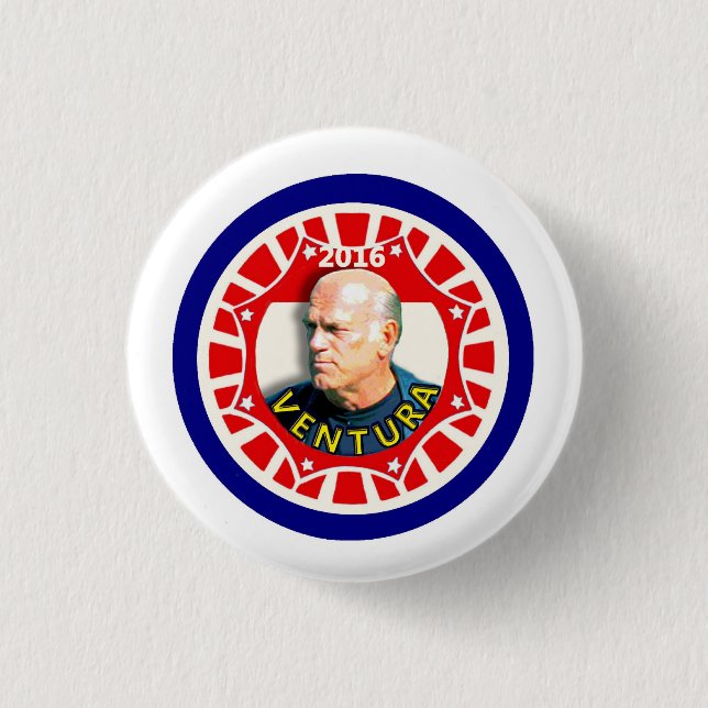 Jesse "The Body" Ventura for president 2016 1 Inch Round Button (Front)