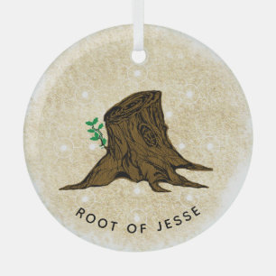 Jesse Tree 'Root of Jesse' Glass Ornament