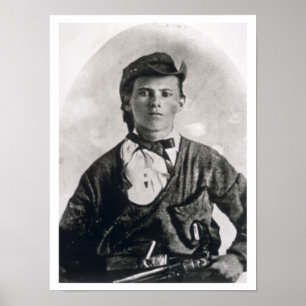 Jesse Woodson James (b/w photo) Poster