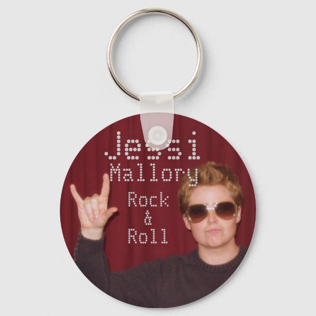 Jessi Mallory Rock & Roll Key Chain (Front)