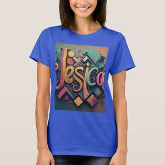 Jessica: 3D Geometric Abstract T-Shirt