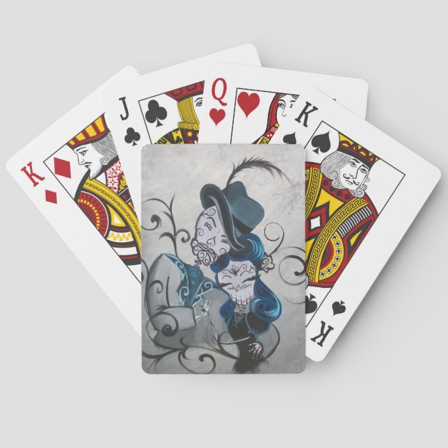 Jessica Cruz Forever In Love playing cards (Back)