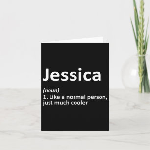 Jessica Definition Personalized Funny Birthday Gif Card