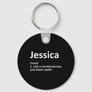 Jessica Definition Personalized Funny Birthday Gif Keychain