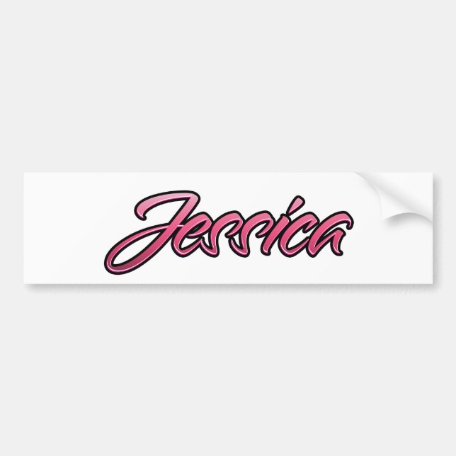 Jessica faded pink Aufkleber Sticker (Front)