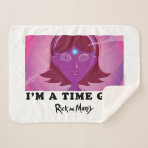 Jessica - I Am A Time God Sherpa Blanket
