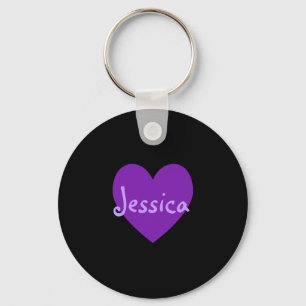 Jessica in Purple Keychain