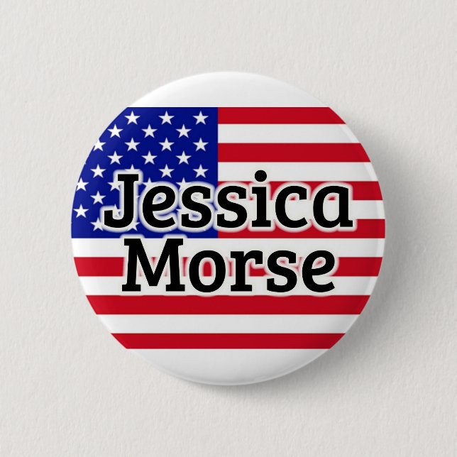 Jessica Morse 2 Inch Round Button (Front)