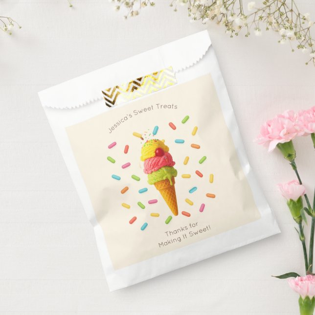Jessica’s Sweet Treats – Ice Cream Party  Favour Bag (Sealed)