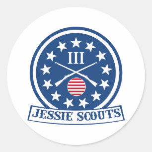 JESSIE SCOUTS LOGO CLASSIC ROUND STICKER