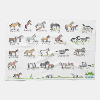 Jess's ponies kitchen towel
