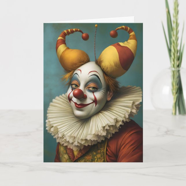 Jester April Fools Day Holiday Card (Front)