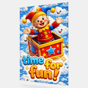 Jester celebration acrylic sign