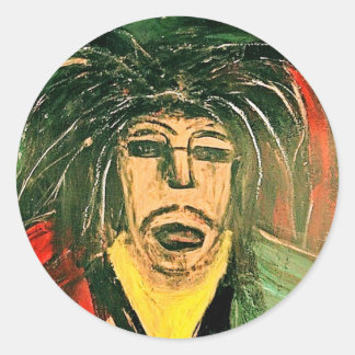 JESTER DREAD CLASSIC ROUND STICKER