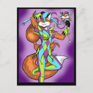 Jester Fox Postcard
