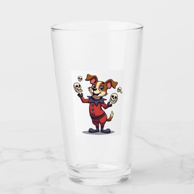 Jester Jack Russell Glass (Front)