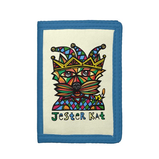 Jester Kat BuddaKats TriFold Wallet