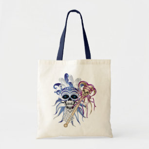 Jester Skull Tote Bag