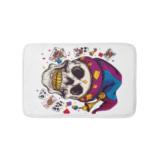 Jester Skull Trickster Bath Mat