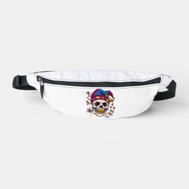 Jester Skull Trickster Fanny Pack (Front)