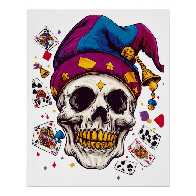 Jester Skull Trickster Poster (Front)