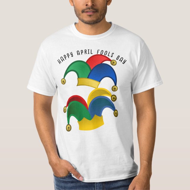 Jesters Hat April Fool's Day  T-Shirt (Front)