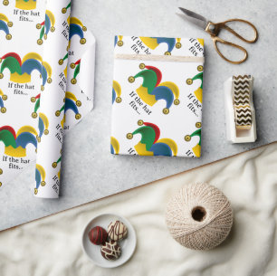 Jester's Hat April Fool's Day Wrapping Paper