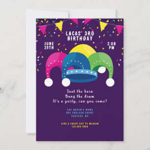 Jester's Hat Invitation