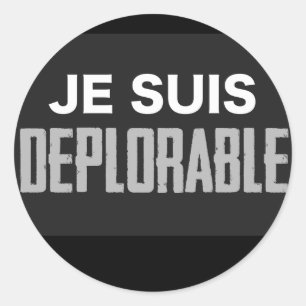 JeSuisDeplorable Classic Round Sticker